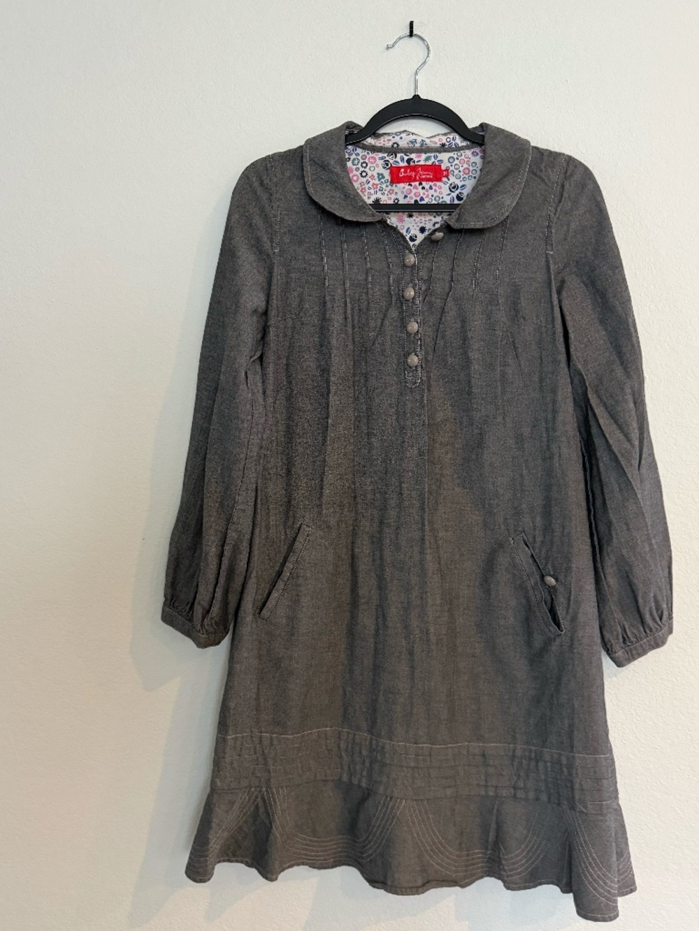 BABY JANE CACHAREL DRESS SZ 38 - GRAY